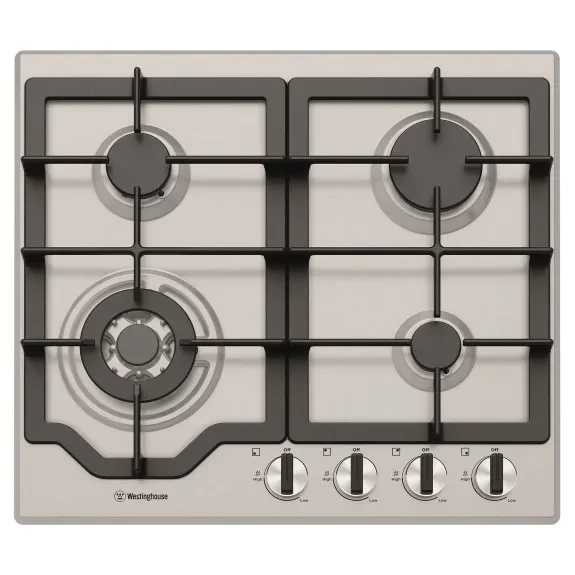 WESTINGHOUSE 60CM STAINLESS STEEL GAS COOKTOP