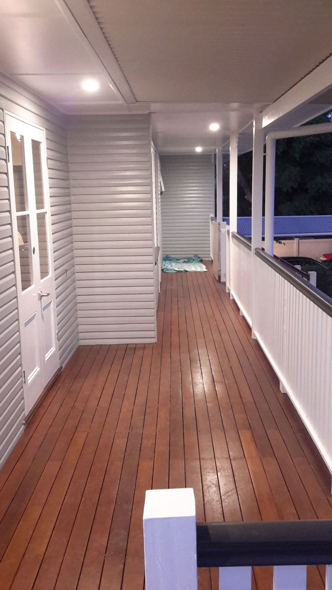 Painted deck in Brisbane